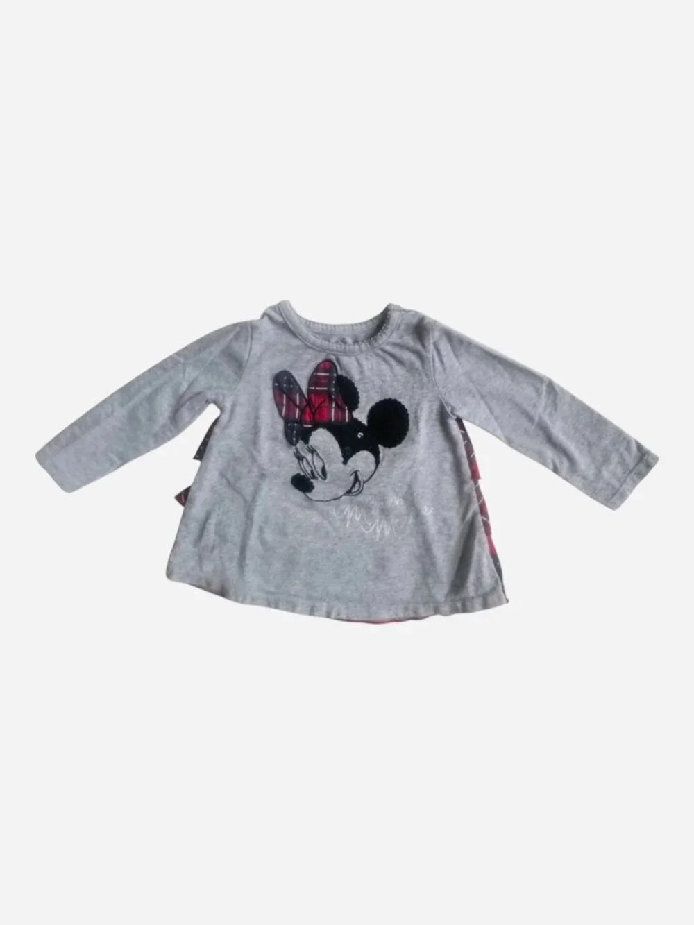 Disney 12 Months MINNIE Sequin Plaid TEE